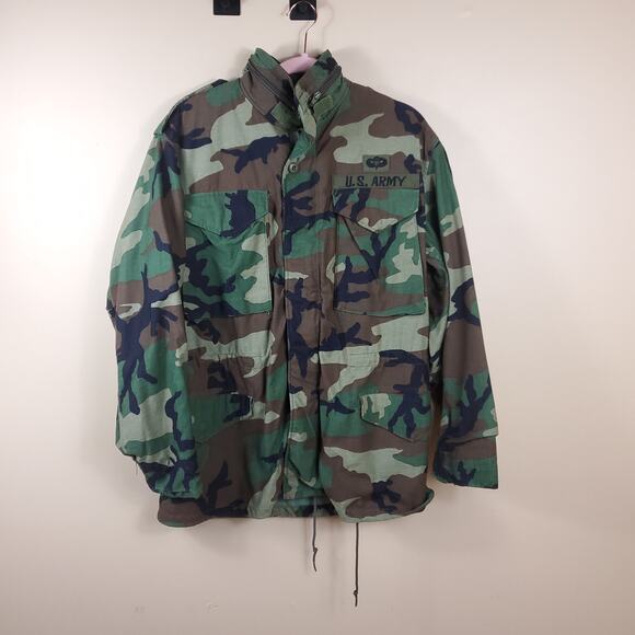 Army Cold Weather Combat Jacket in Woodland Camo Size S - Picture 1 of 11